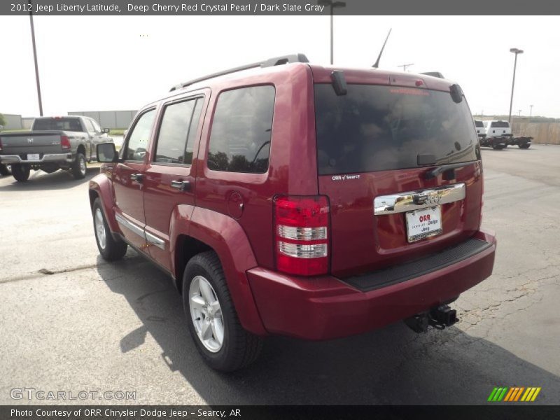 Deep Cherry Red Crystal Pearl / Dark Slate Gray 2012 Jeep Liberty Latitude