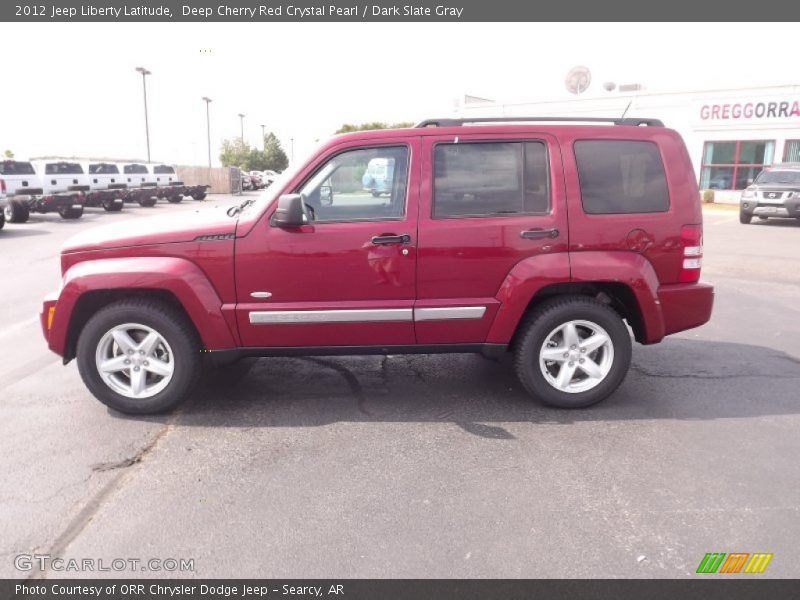 Deep Cherry Red Crystal Pearl / Dark Slate Gray 2012 Jeep Liberty Latitude