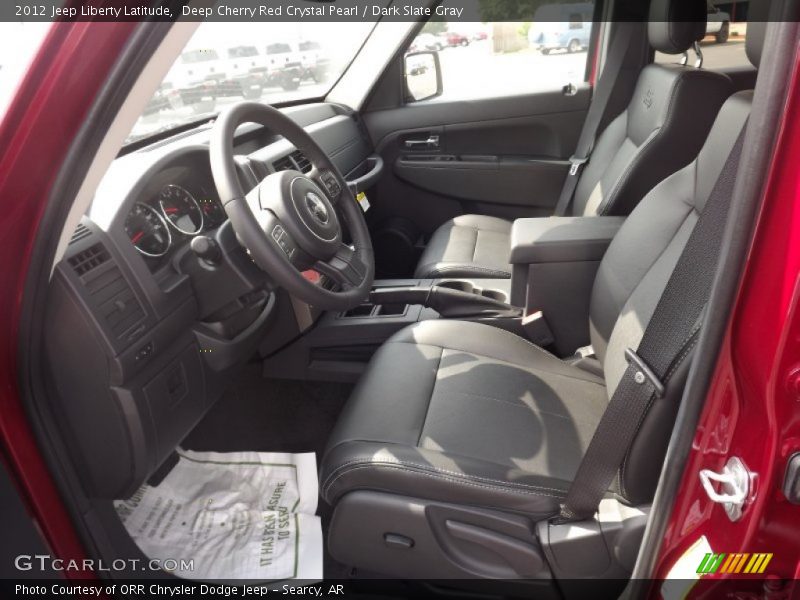 Deep Cherry Red Crystal Pearl / Dark Slate Gray 2012 Jeep Liberty Latitude