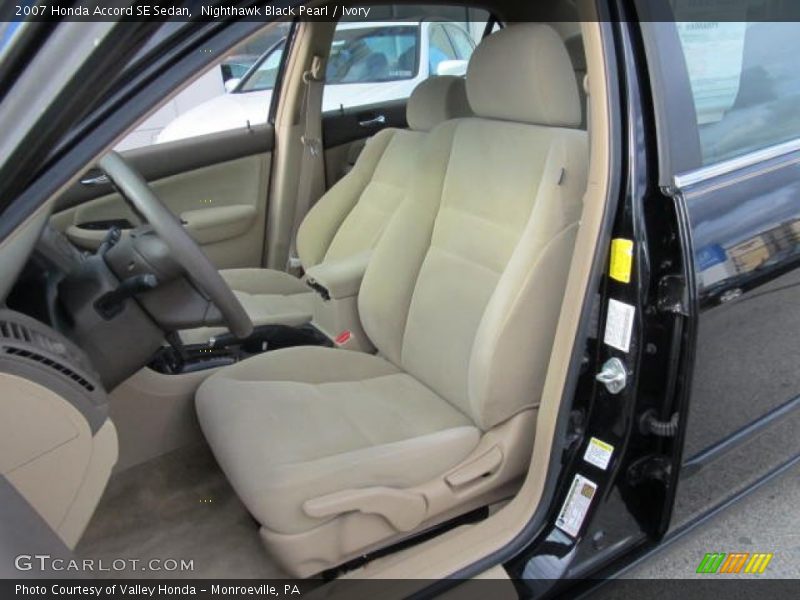 Nighthawk Black Pearl / Ivory 2007 Honda Accord SE Sedan