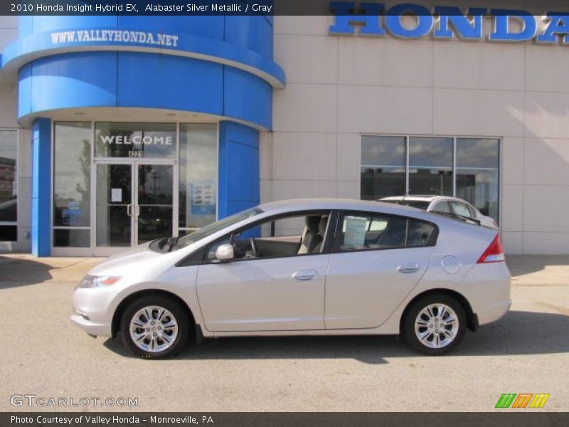 Alabaster Silver Metallic / Gray 2010 Honda Insight Hybrid EX