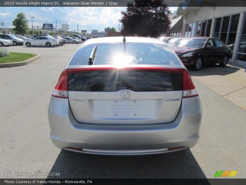 Alabaster Silver Metallic / Gray 2010 Honda Insight Hybrid EX