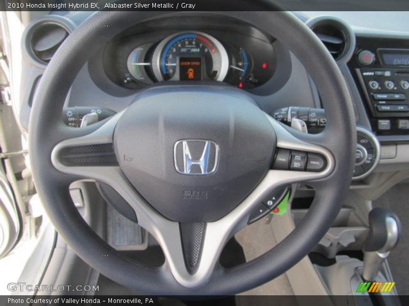 Alabaster Silver Metallic / Gray 2010 Honda Insight Hybrid EX