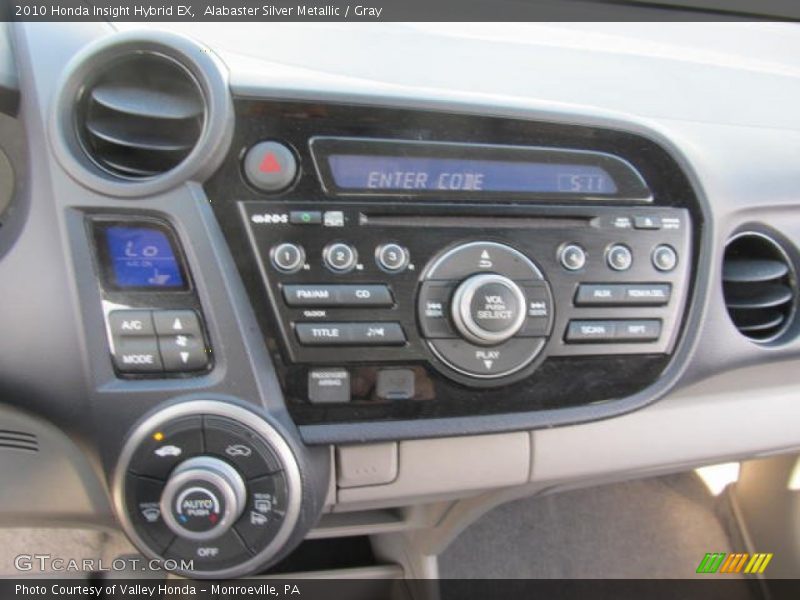 Alabaster Silver Metallic / Gray 2010 Honda Insight Hybrid EX