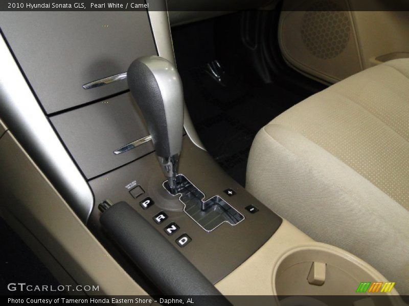 Pearl White / Camel 2010 Hyundai Sonata GLS