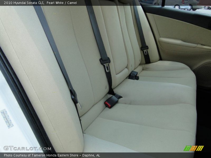 Pearl White / Camel 2010 Hyundai Sonata GLS