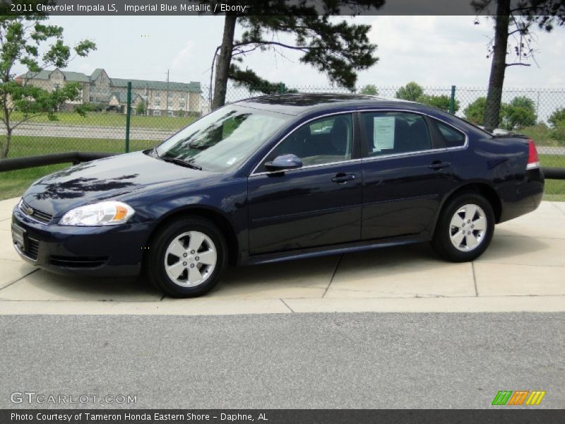 Imperial Blue Metallic / Ebony 2011 Chevrolet Impala LS