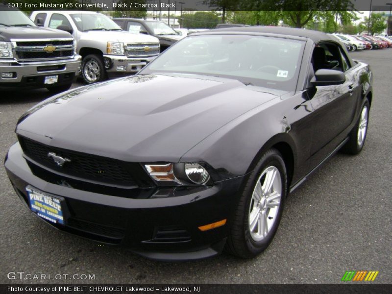 Black / Charcoal Black 2012 Ford Mustang V6 Convertible