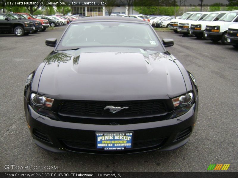 Black / Charcoal Black 2012 Ford Mustang V6 Convertible