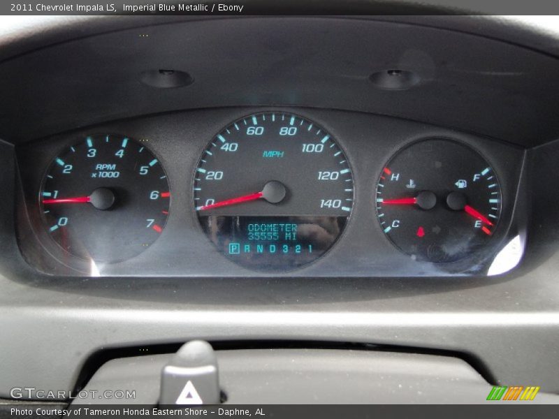 Imperial Blue Metallic / Ebony 2011 Chevrolet Impala LS