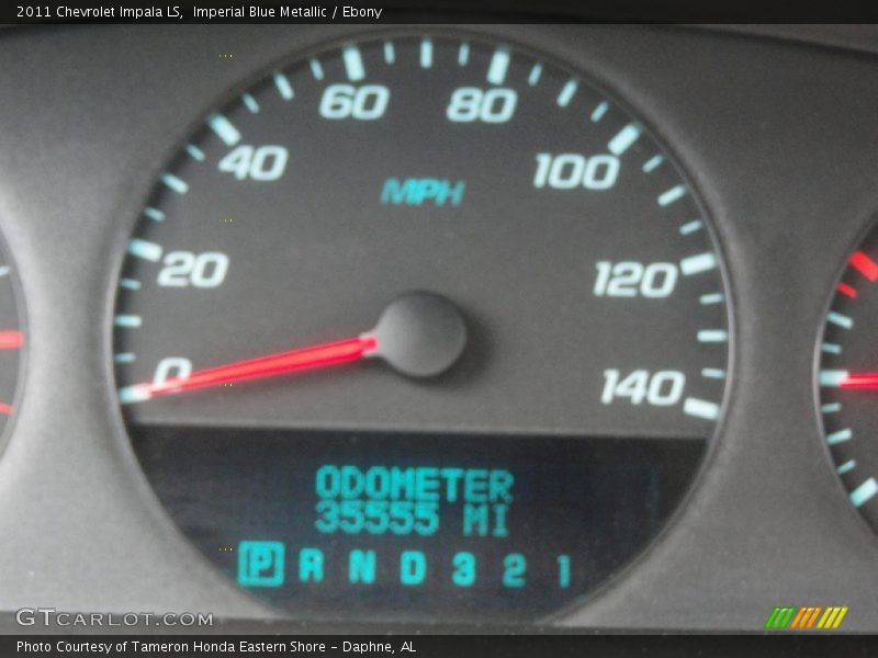 Imperial Blue Metallic / Ebony 2011 Chevrolet Impala LS