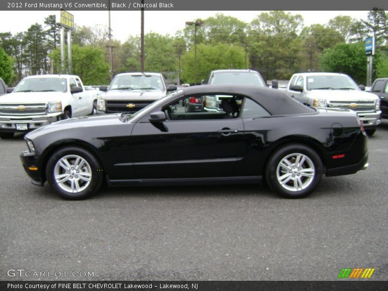 Black / Charcoal Black 2012 Ford Mustang V6 Convertible