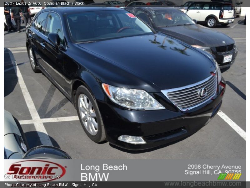 Obsidian Black / Black 2007 Lexus LS 460