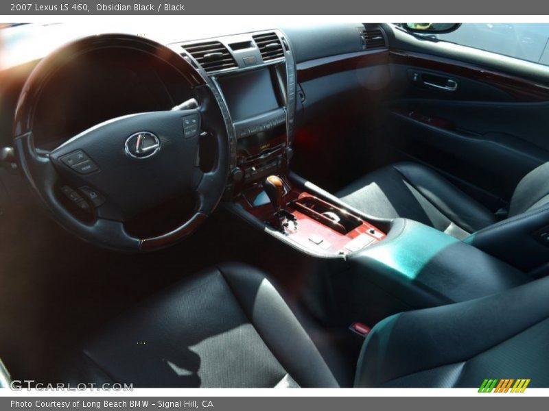 Obsidian Black / Black 2007 Lexus LS 460