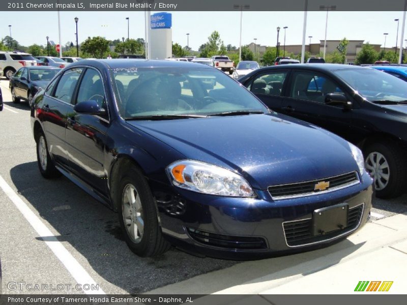 Imperial Blue Metallic / Ebony 2011 Chevrolet Impala LS