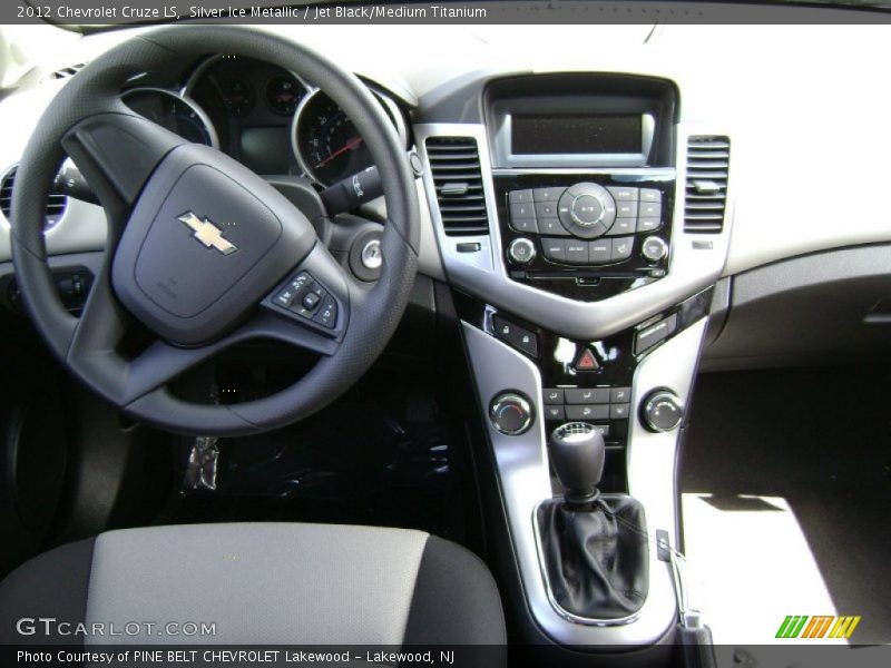 Silver Ice Metallic / Jet Black/Medium Titanium 2012 Chevrolet Cruze LS