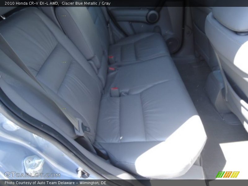 Glacier Blue Metallic / Gray 2010 Honda CR-V EX-L AWD