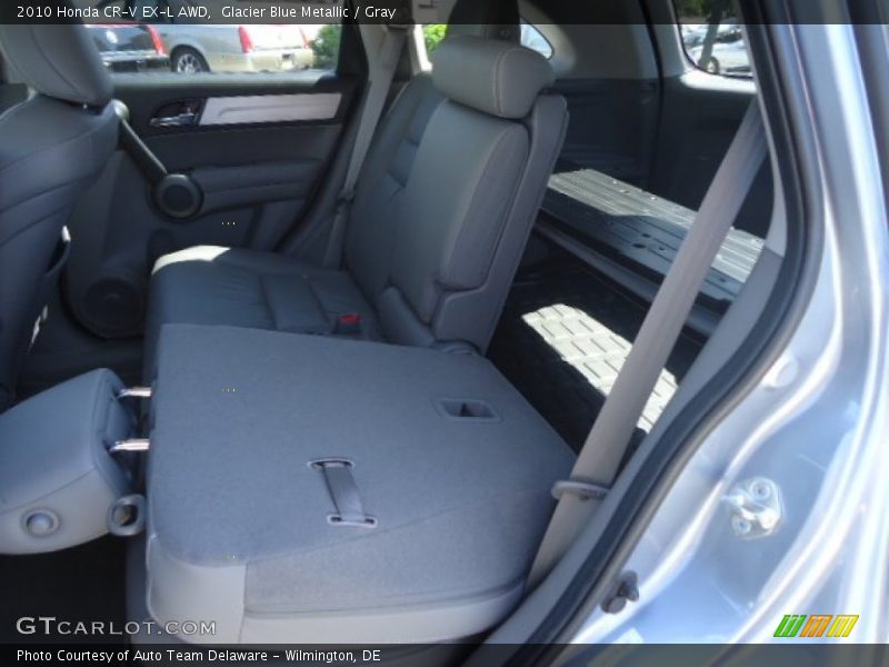 Glacier Blue Metallic / Gray 2010 Honda CR-V EX-L AWD