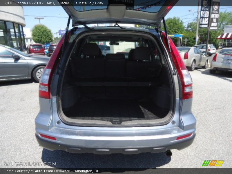 Glacier Blue Metallic / Gray 2010 Honda CR-V EX-L AWD