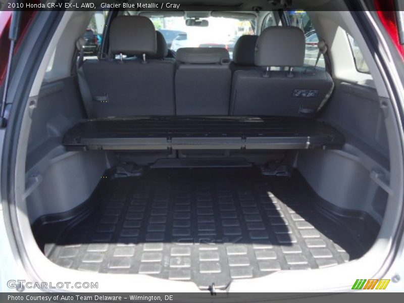 Glacier Blue Metallic / Gray 2010 Honda CR-V EX-L AWD