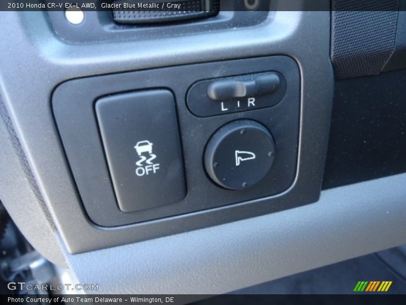 Glacier Blue Metallic / Gray 2010 Honda CR-V EX-L AWD