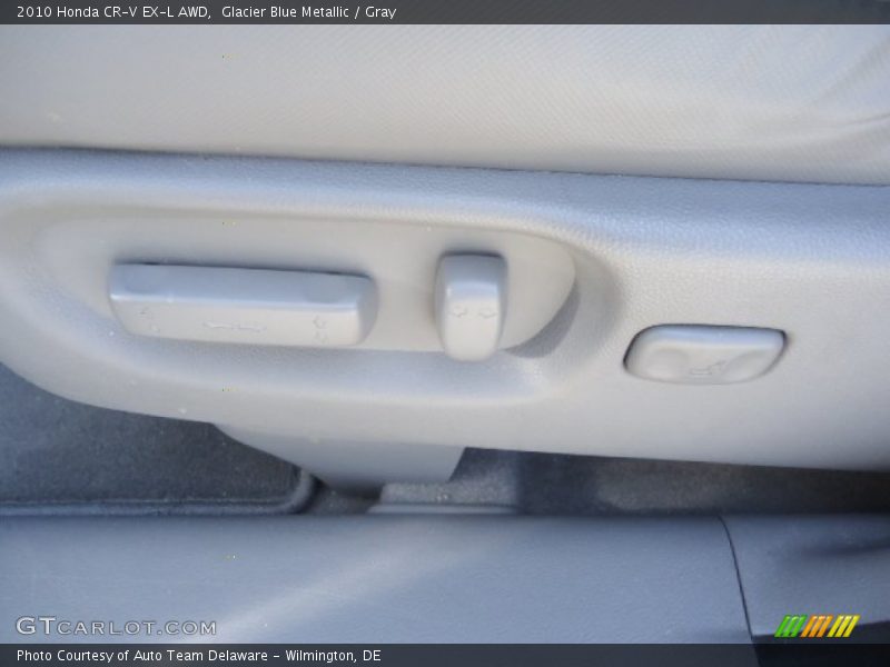 Glacier Blue Metallic / Gray 2010 Honda CR-V EX-L AWD