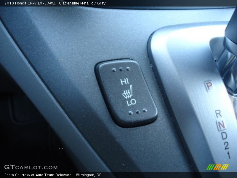 Glacier Blue Metallic / Gray 2010 Honda CR-V EX-L AWD