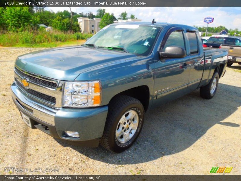 Imperial Blue Metallic / Ebony 2009 Chevrolet Silverado 1500 LT Extended Cab