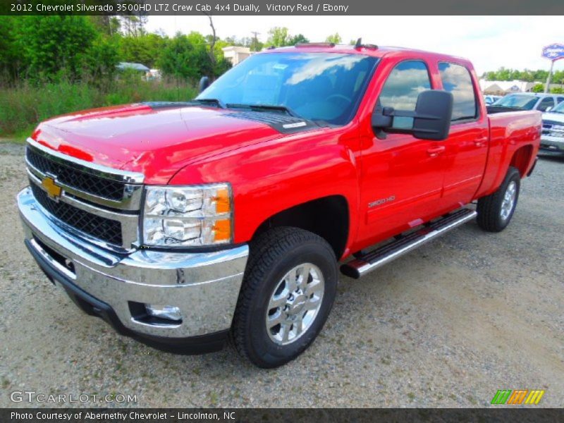 Victory Red / Ebony 2012 Chevrolet Silverado 3500HD LTZ Crew Cab 4x4 Dually