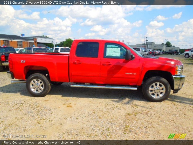 Victory Red / Ebony 2012 Chevrolet Silverado 3500HD LTZ Crew Cab 4x4 Dually