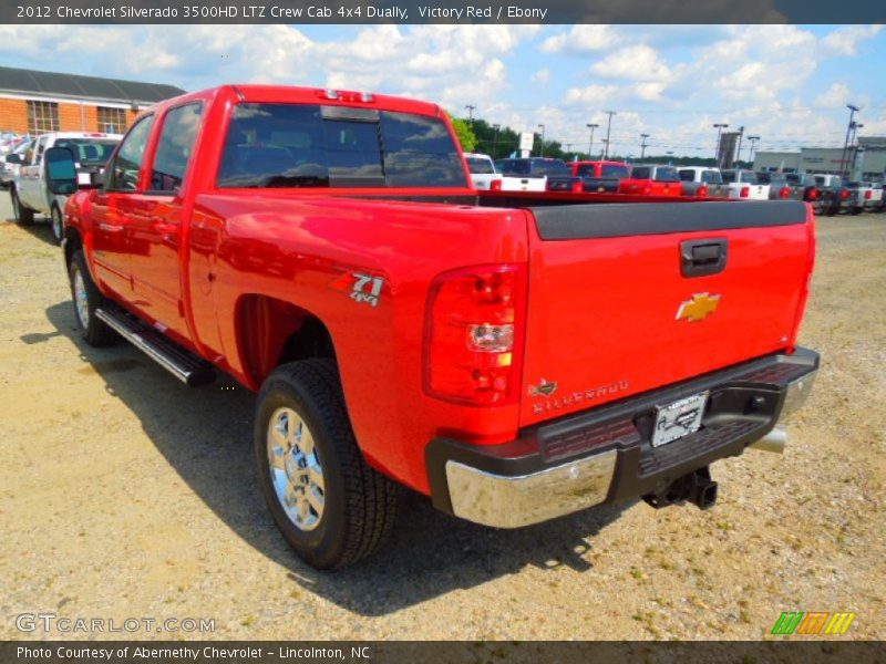 Victory Red / Ebony 2012 Chevrolet Silverado 3500HD LTZ Crew Cab 4x4 Dually