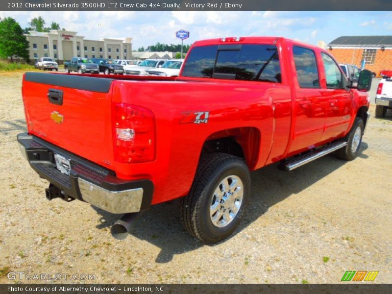 Victory Red / Ebony 2012 Chevrolet Silverado 3500HD LTZ Crew Cab 4x4 Dually