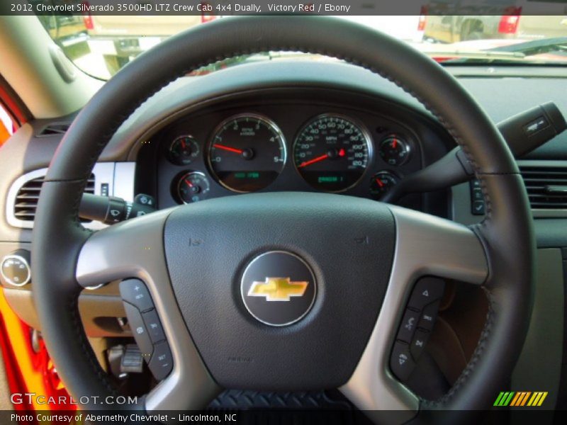 Victory Red / Ebony 2012 Chevrolet Silverado 3500HD LTZ Crew Cab 4x4 Dually