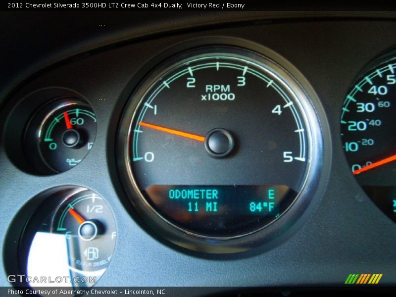 Victory Red / Ebony 2012 Chevrolet Silverado 3500HD LTZ Crew Cab 4x4 Dually