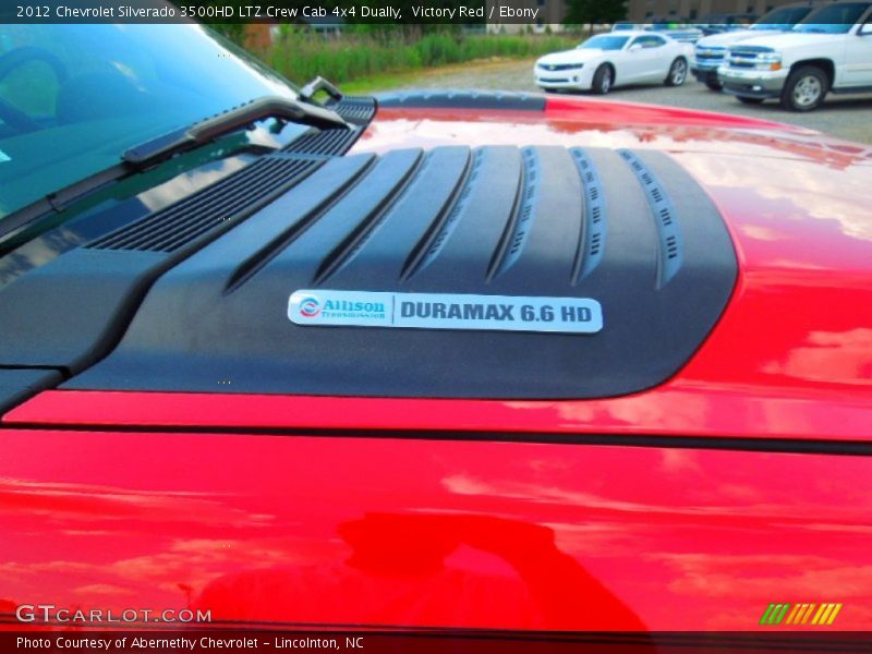 Victory Red / Ebony 2012 Chevrolet Silverado 3500HD LTZ Crew Cab 4x4 Dually