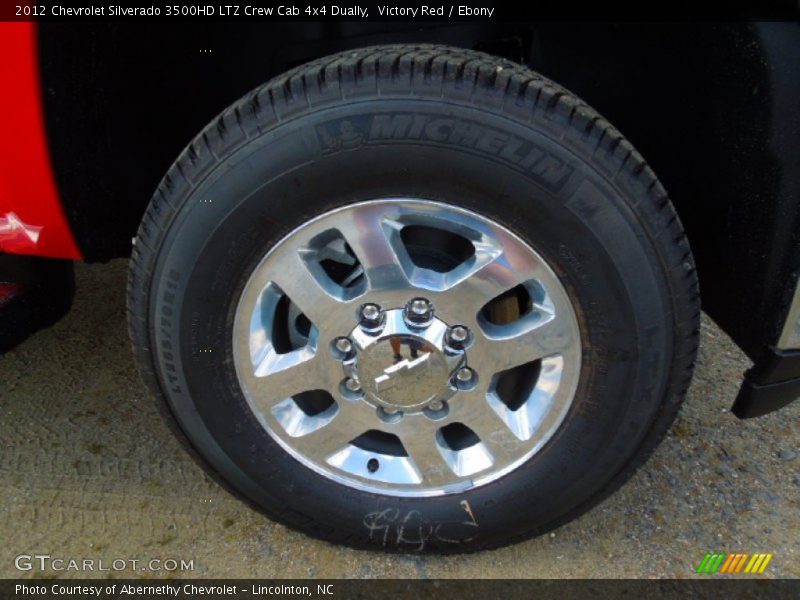 Victory Red / Ebony 2012 Chevrolet Silverado 3500HD LTZ Crew Cab 4x4 Dually