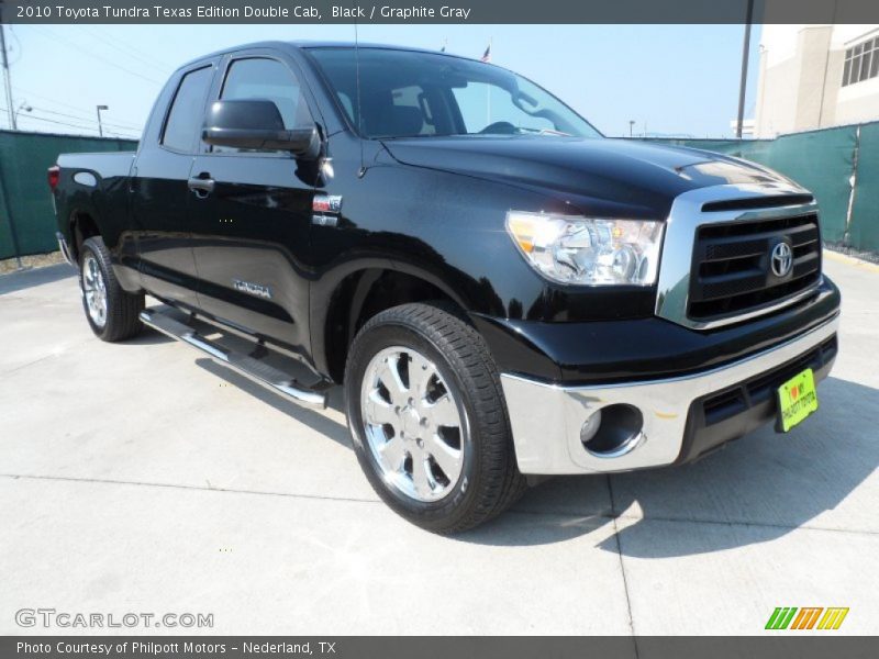 Black / Graphite Gray 2010 Toyota Tundra Texas Edition Double Cab