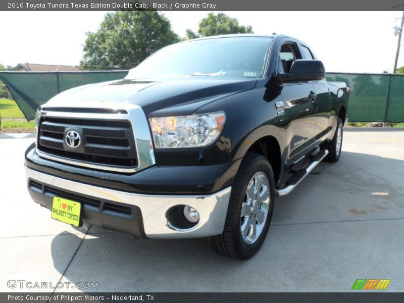 Black / Graphite Gray 2010 Toyota Tundra Texas Edition Double Cab