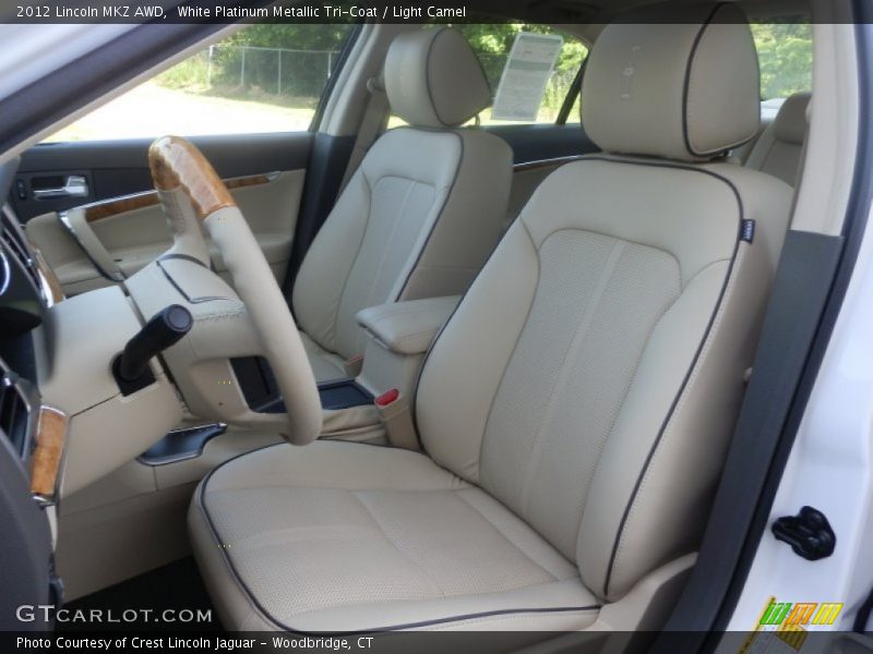 White Platinum Metallic Tri-Coat / Light Camel 2012 Lincoln MKZ AWD