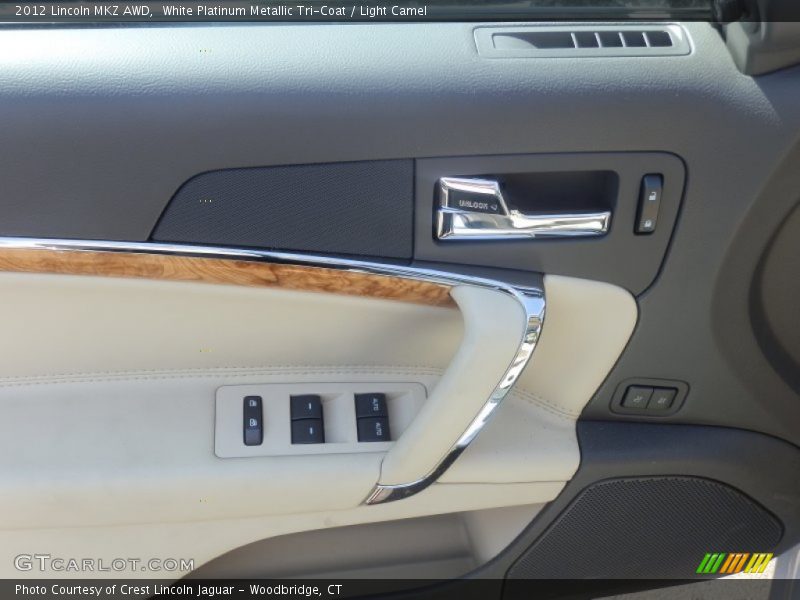 White Platinum Metallic Tri-Coat / Light Camel 2012 Lincoln MKZ AWD