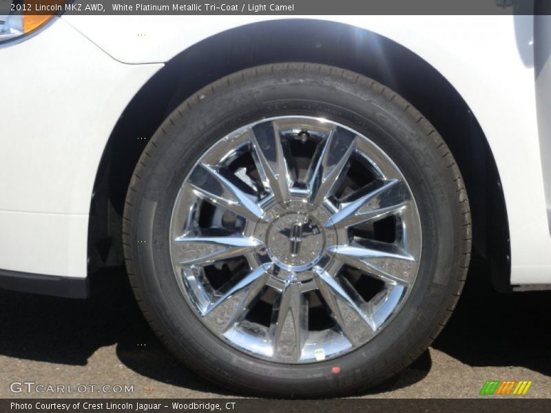 White Platinum Metallic Tri-Coat / Light Camel 2012 Lincoln MKZ AWD