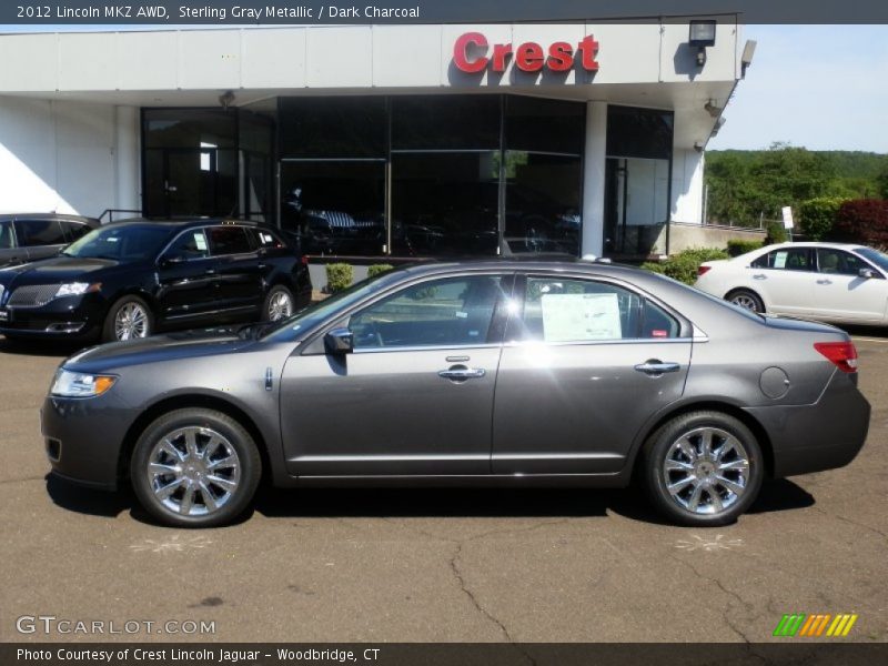Sterling Gray Metallic / Dark Charcoal 2012 Lincoln MKZ AWD