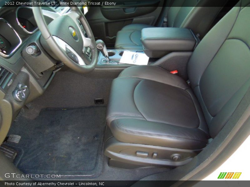 White Diamond Tricoat / Ebony 2012 Chevrolet Traverse LT