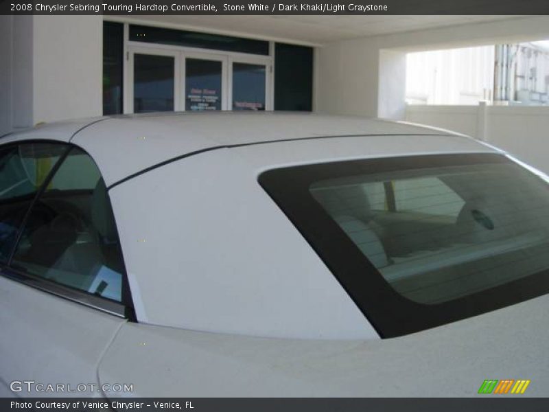 Stone White / Dark Khaki/Light Graystone 2008 Chrysler Sebring Touring Hardtop Convertible