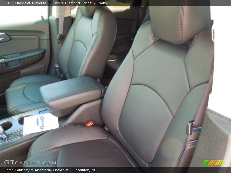 White Diamond Tricoat / Ebony 2012 Chevrolet Traverse LT