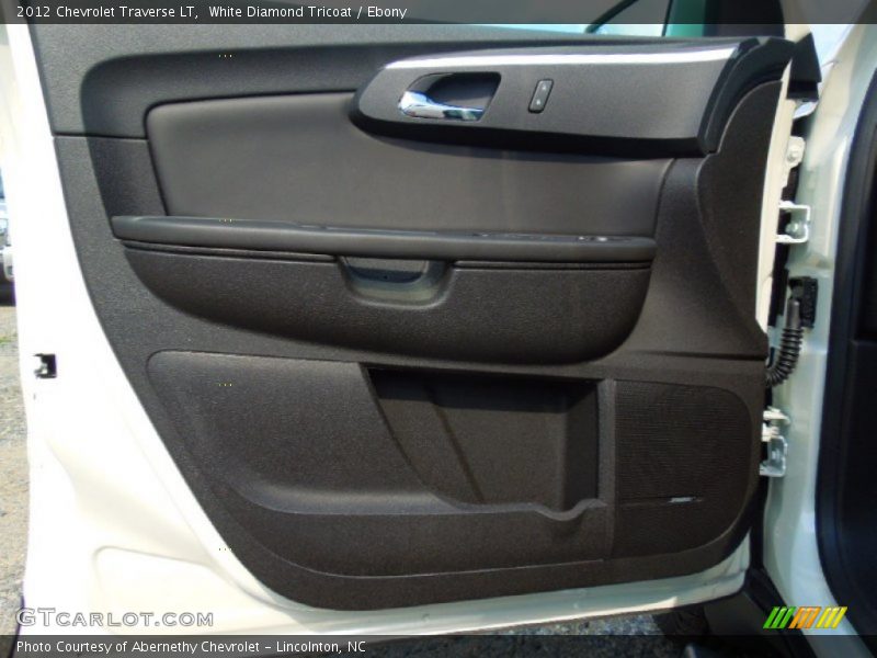 White Diamond Tricoat / Ebony 2012 Chevrolet Traverse LT