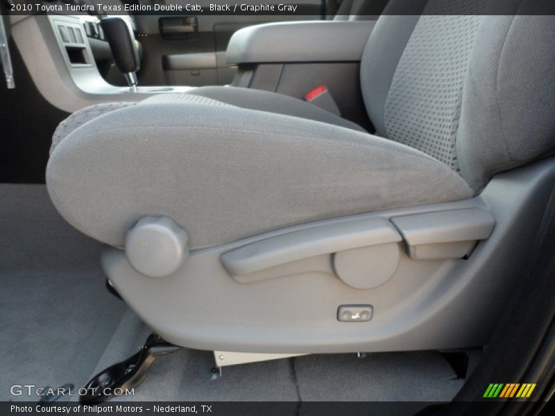 Front Seat of 2010 Tundra Texas Edition Double Cab