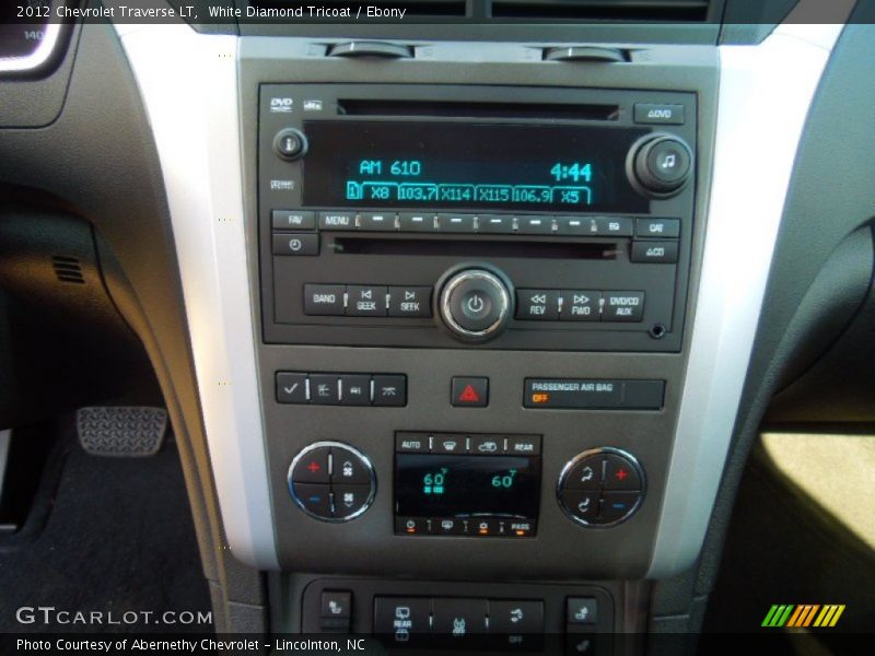 White Diamond Tricoat / Ebony 2012 Chevrolet Traverse LT