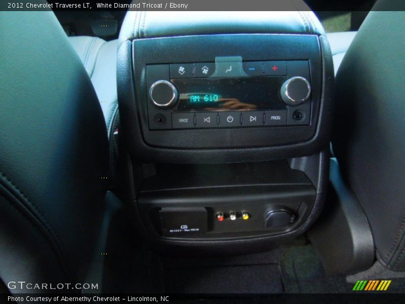 White Diamond Tricoat / Ebony 2012 Chevrolet Traverse LT