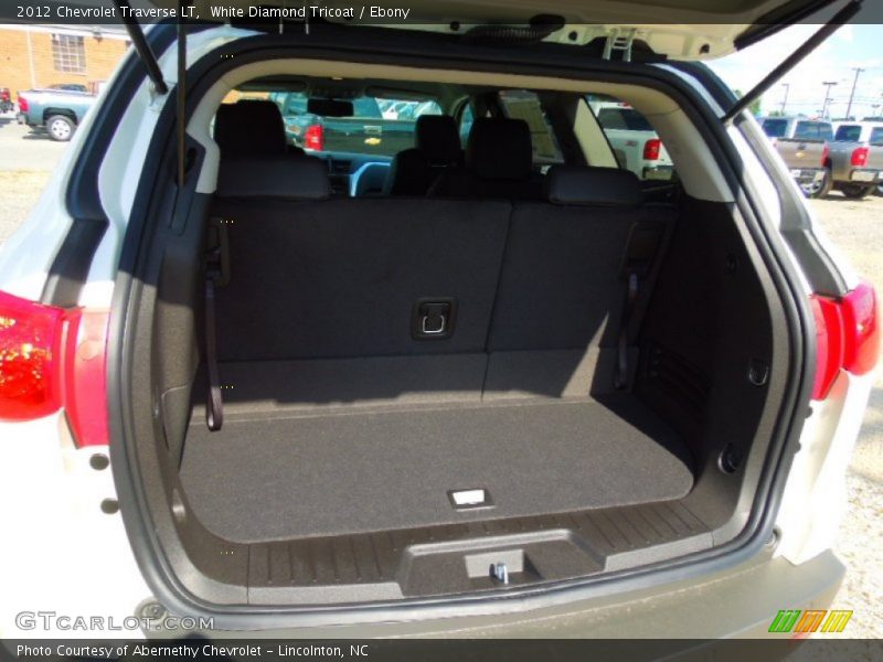 White Diamond Tricoat / Ebony 2012 Chevrolet Traverse LT